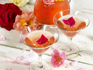 Rose Petals, Mimosas & Fruit